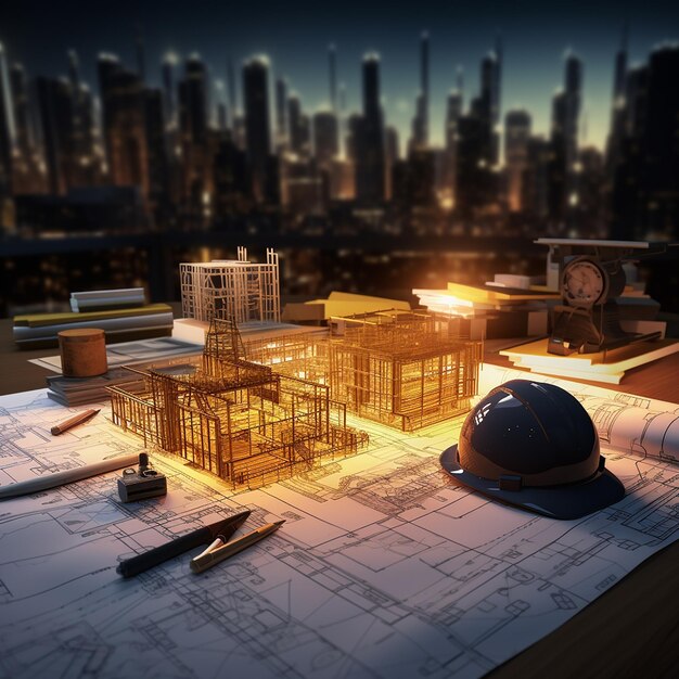 projeto arquitetonico moderno de espaco de trabalho 1077802 80044